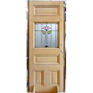 4 Panel Half Glass Door (Stained Glass)