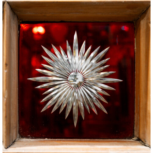 Glory Star Etched Stained Glass Door from England