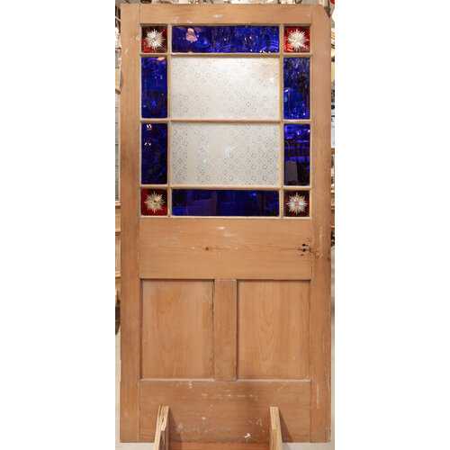 Glory Star Etched Stained Glass Door from England