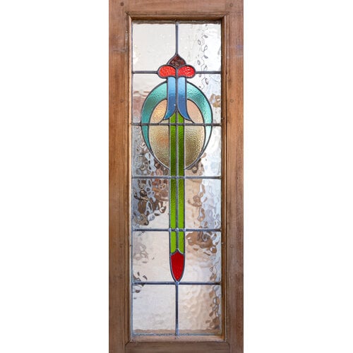 Crescent Moon Stained Glass Double Doors from England