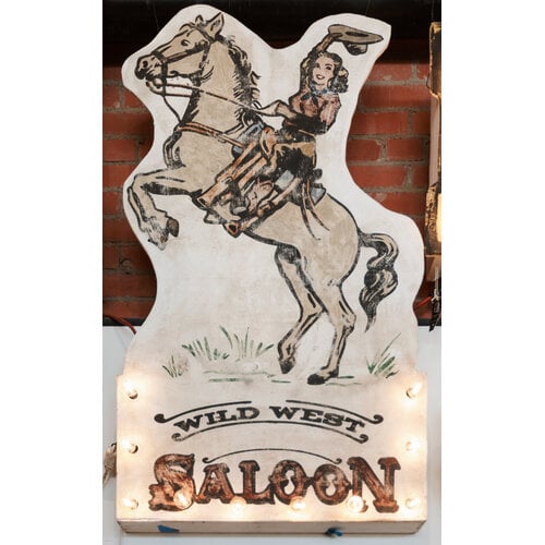 Wild West Saloon Light Up Sign- St. Louis
