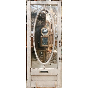 5 Lite Beveled with Center Oval + Mail Slot Door