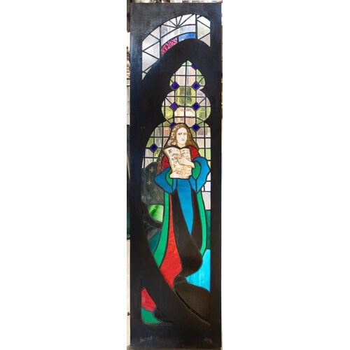 Gothic Revival Style Musical Ladies Stained Glass Windows from England