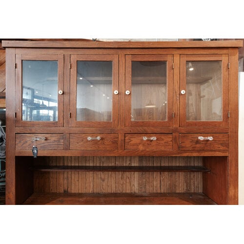 Large Oak Display Cabinet From Tulsa OK