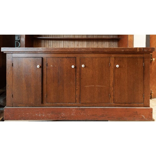 Large Oak Display Cabinet From Tulsa OK