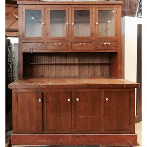 Large Oak Display Cabinet From Tulsa OK