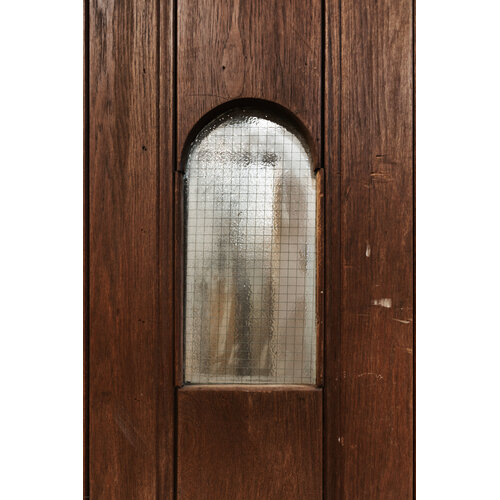 Chicken Wire + Arched Tudor Style  Door with Jamb