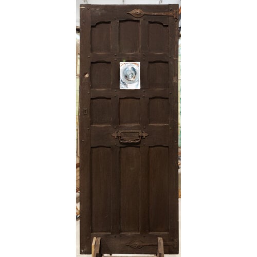 Center Bullet Glass 11 Panel English Door