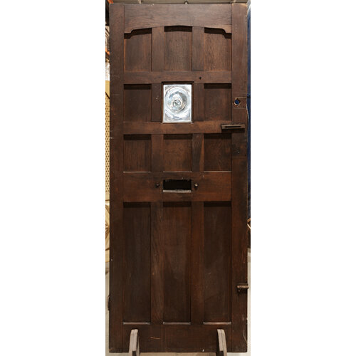 Center Bullet Glass 11 Panel English Door