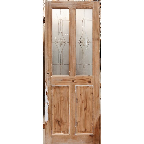 Etched Flower Door from England