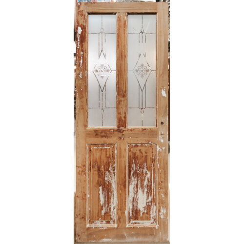 Etched Flower Door from England Etched Flower Door from England