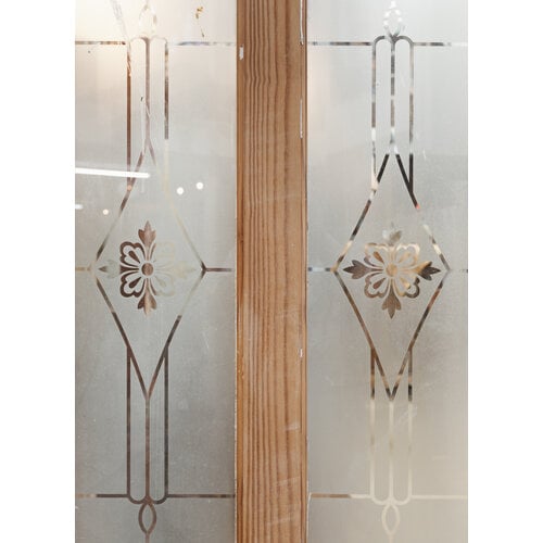 Etched Flower Door from England