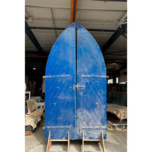Blue/ Brown Arched Castle Double Doors Blue/ Brown Arched Castle Double Doors