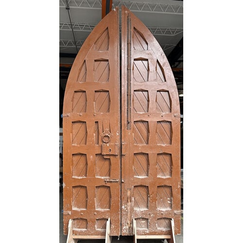 Blue/ Brown Arched Castle Double Doors Blue/ Brown Arched Castle Double Doors