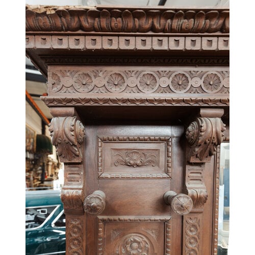 Hand Carved English Coat Rack Hand Carved English Coat Rack