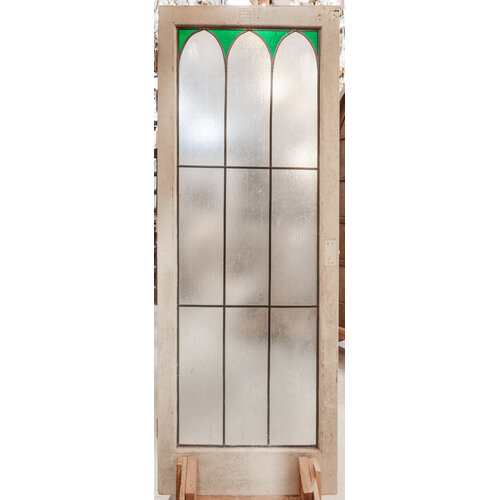 Stained Glass Door with Arch Design
