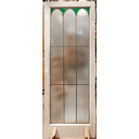 Stained Glass Door with Arch Design