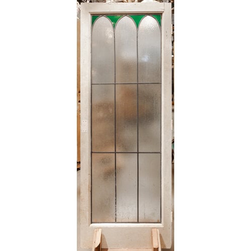 Stained Glass Door with Arch Design