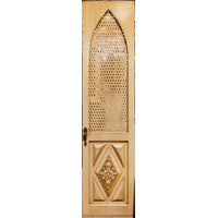 Door with Arch and Carved Design