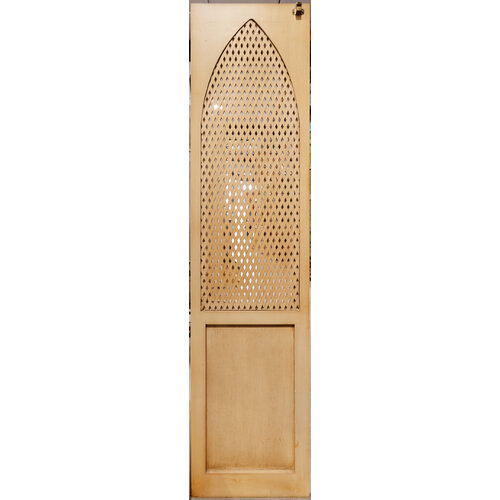 Door with Arch and Carved Design