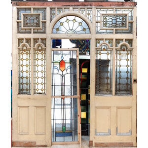 English Stained Glass Entryway English Stained Glass Entryway