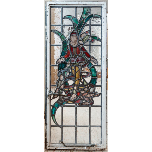 Hand Painted and Fired Stained Glass Casement Window
