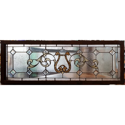 leaded Glass window with a Art Nouveau Design leaded Glass window with a Art Nouveau Design