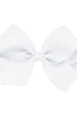 Wee Ones Med Grosgrain Bow White