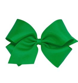 Wee Ones Bow King Grosgrain Green