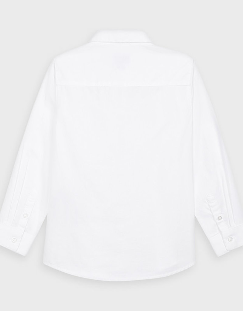 Mayoral Basic L/S Shirt White 2-9