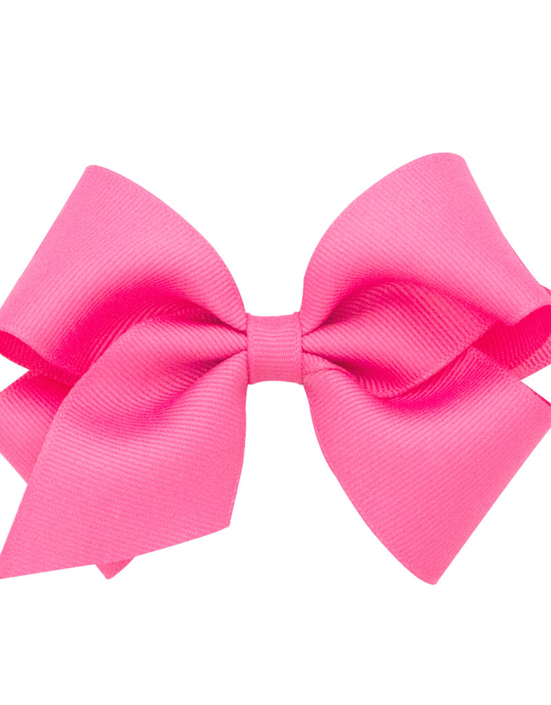 Wee Ones Small Grosgrain Bow Hot Pink