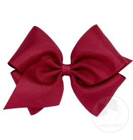 Wee Ones Bow Mini King Grosgrain Cranberry