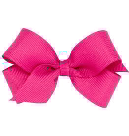 Wee Ones Bow Mini Grosgrain Shocking Pink