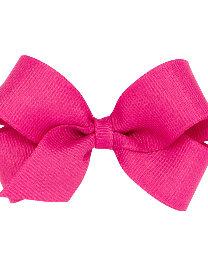 Wee Ones Mini Grosgrain Bow Shocking Pink