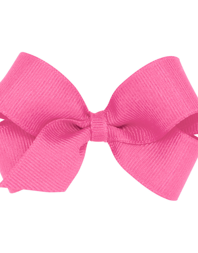 Wee Ones Mini Grosgrain Bow Hot Pink