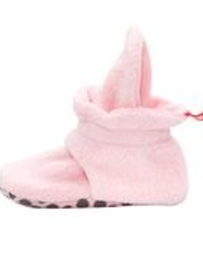 Fleece Gripper Bootie Pink