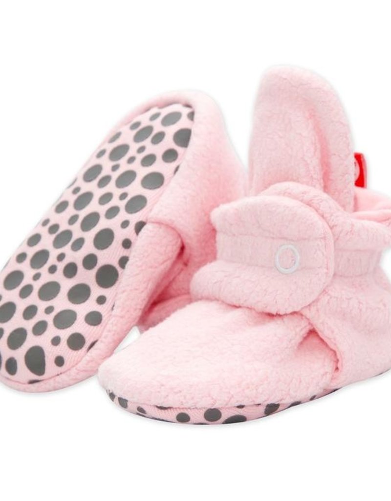 Fleece Gripper Bootie Pink