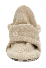 Zutano Fleece Gripper Bootie Khaki