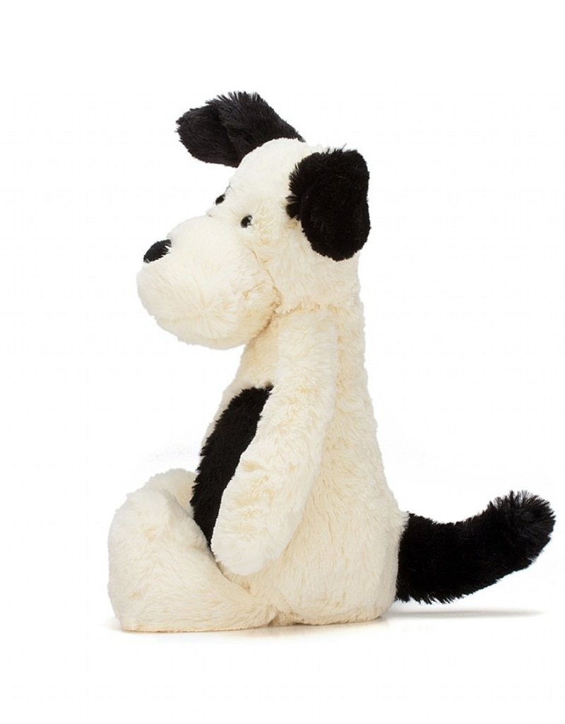 Jellycat Bashful Black & Cream Puppy