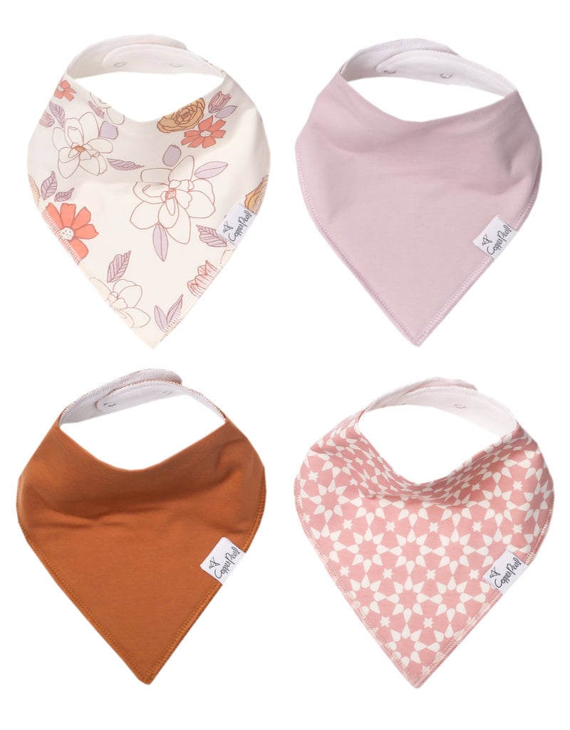 Copper Pearl Baby Bandana Bib Set 4 Ferra