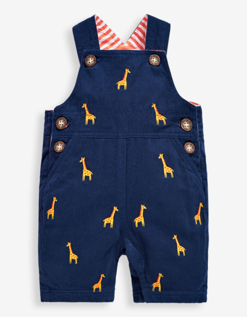 Giraffe Embroidered Dungarees Tip Toes