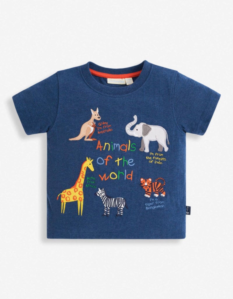 Animals Of The World Applique Tee Tip Toes