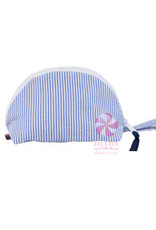 Mint Small Taco Bag Navy Seersucker