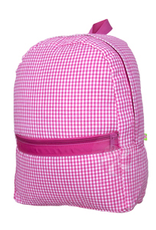 Mint Med Backpack Hot Pink Seersucker