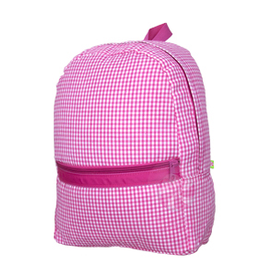 Mint Med Backpack Hot Pink Seersucker
