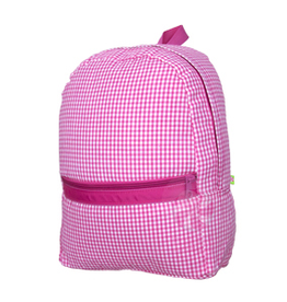 Mint Sweet Little Things Med Backpack Hot Pink Seersucker