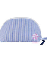 Mint Large Taco Bag Navy Seersucker