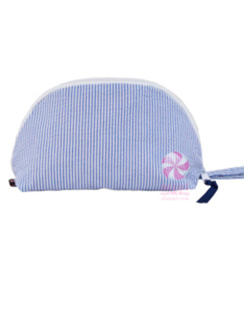 Mint Large Taco Bag Navy Seersucker