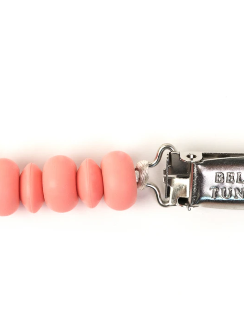 Bella Tunno Pink Pacifier Clip