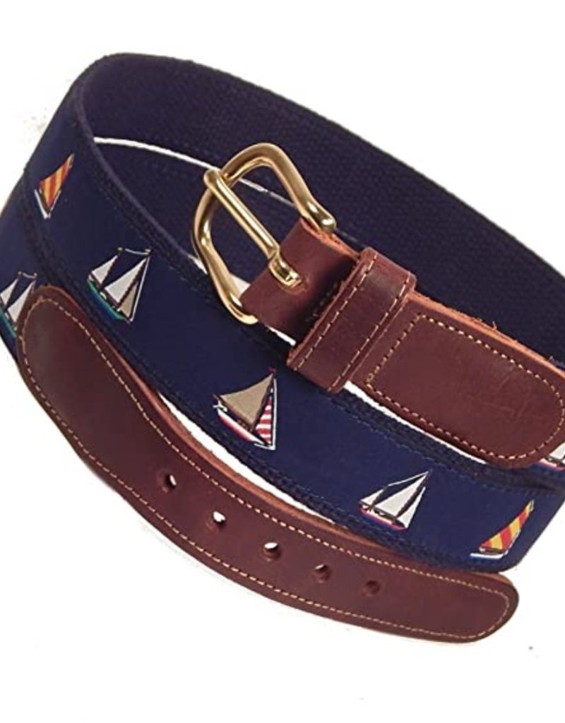 Preston Preston Belt 4 Sailboats on Natural